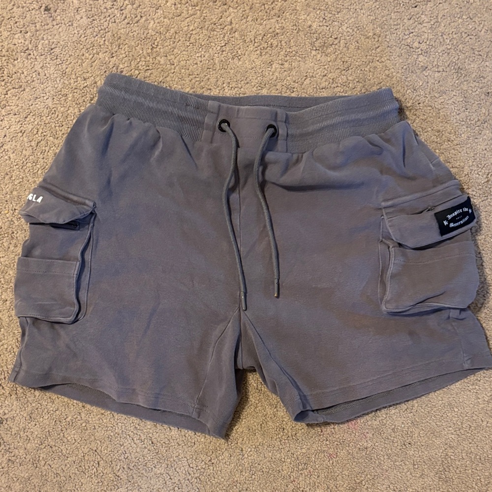 YoungLA Charcoal Cargo Shorts